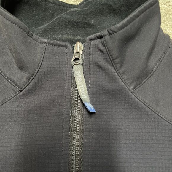 Marmot Windstopper Jacket Womens Full Zip Size Medium Black Soft Shell Coat - Picture 4 of 14